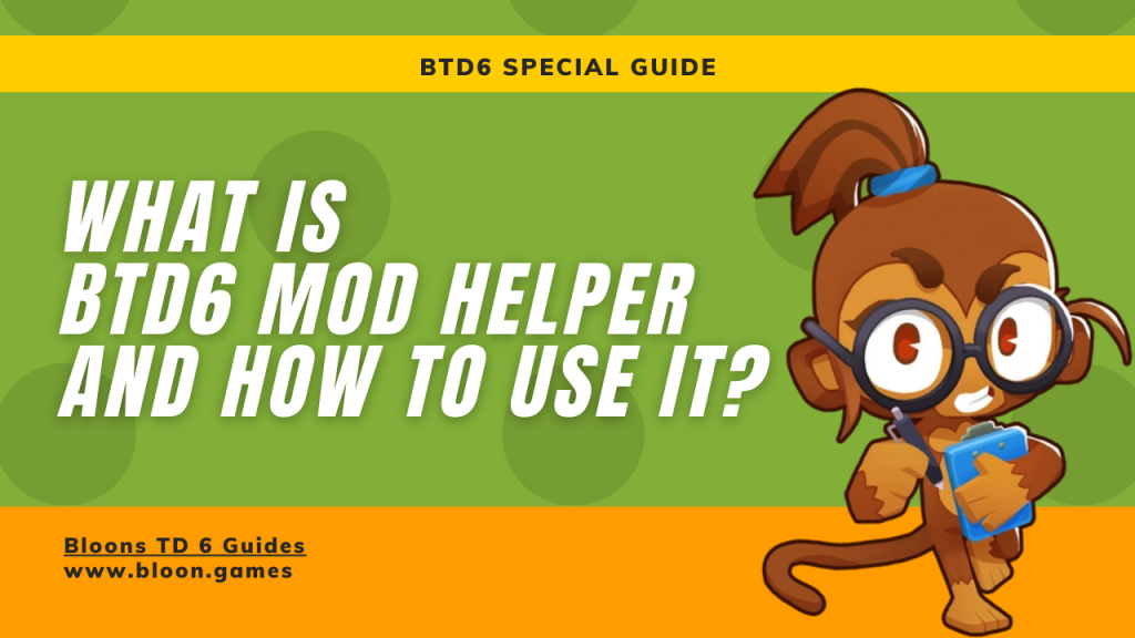 An illustration showcasing the BTD6 Mod Helper interface or a key aspect of its functionality, emphasizing ease of use for players.