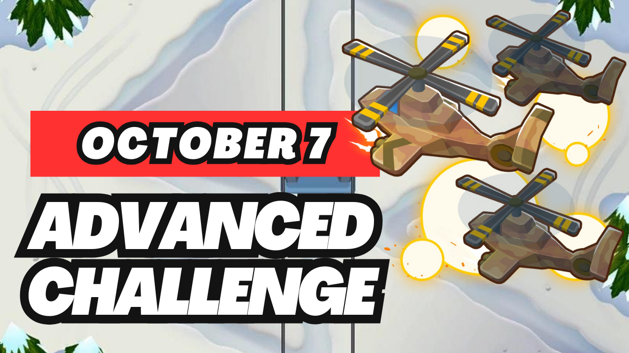 BTD6 October 7, 2024 Daily Advanced Challenge! Discover top strategies to conquer this challenging daily quest and get tips for passing tough levels. Explore the latest guide and insights for Bloons TD 6!