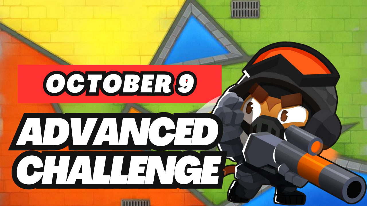 BTD6 October 9, 2024 Daily Advanced Challenge! Discover top strategies to conquer this challenging daily quest and get tips for passing tough levels. Explore the latest guide and insights for Bloons TD 6!