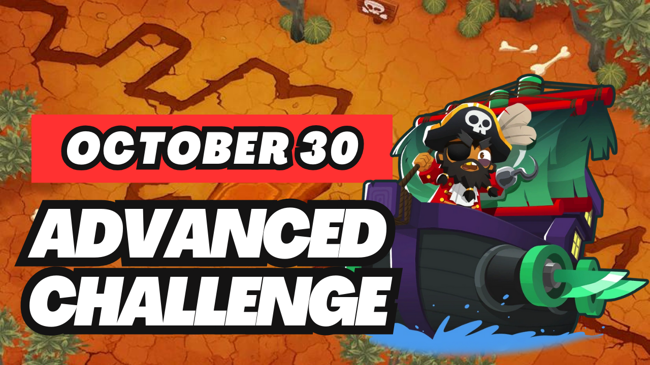 BTD6 October 30, 2024 Daily Advanced Challenge! Discover top strategies to conquer this challenging daily quest and get tips for passing tough levels. Explore the latest guide and insights for Bloons TD 6!