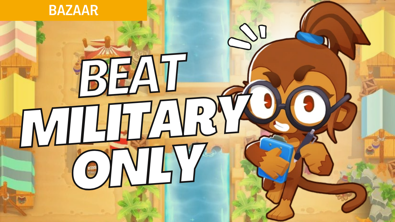 Master Military Only mode on the Bazaar map in Bloons TD 6 with this comprehensive guide. Bazaar’s multi-path layout demands precise military tower placements to control bloon flow efficiently. Follow this guide to handle each wave smoothly and achieve victory on Bazaar in Military Only mode.