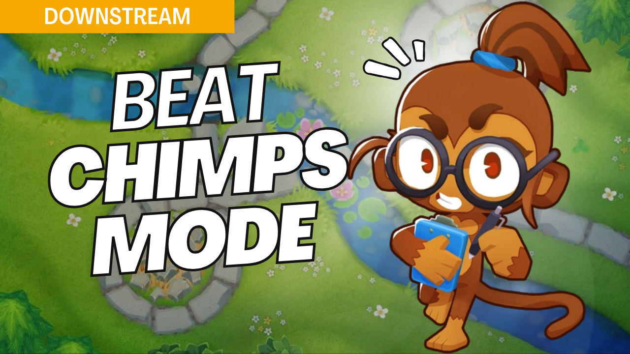 Learn how to conquer the CHIMPS mode on the Down Stream map in Bloons TD 6 with this detailed strategy guide. Discover optimal tower placements, upgrades, and tactics to achieve victory without losing a single life. Perfect for players seeking a reliable approach to mastering CHIMPS on this challenging BTD6 map.