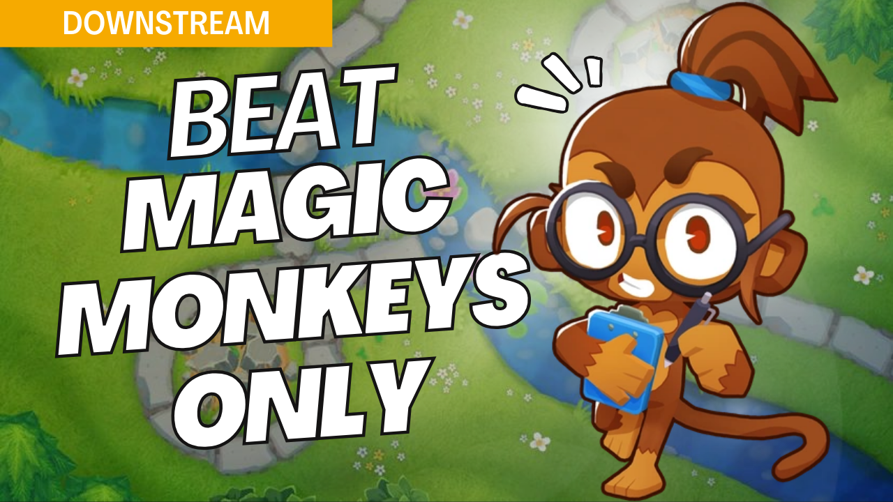 Win Magic Monkeys Only mode on the Downstream map in Bloons TD 6 with this strategic guide. Downstream’s mix of land and water paths requires carefully positioned magic towers. Use this guide to establish a reliable defense and secure victory on Downstream in Magic Monkeys Only mode.