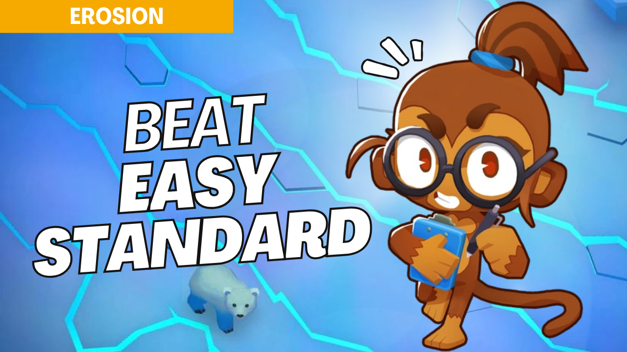 Kick off your Bloons TD 6 journey with this Easy mode guide for the Erosion map. Our tips and tower placement strategies are designed to help you clear each round on Erosion with ease, giving you a solid start in standard mode. The Erosion map is a perfect place to hone your skills and build your tower defense expertise.