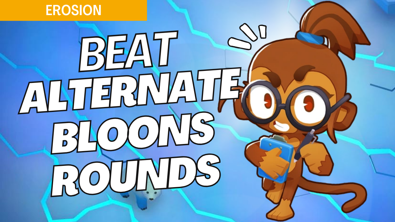 Master Alternate Bloons Rounds mode on the Erosion map in Bloons TD 6 using this comprehensive guide. Erosion’s rugged terrain demands versatile towers to handle the varied bloon flow effectively. This guide provides essential setups to clear Erosion in Alternate Bloons Rounds mode successfully.