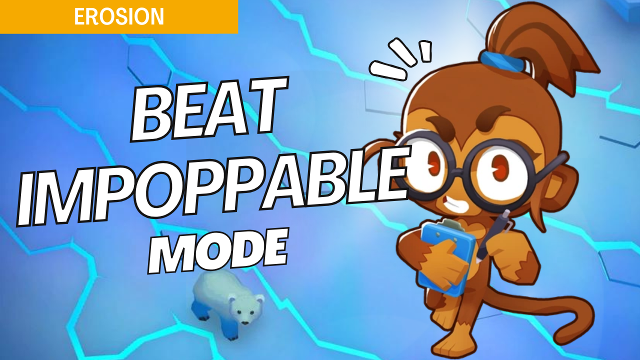 Win Impoppable mode on the Erosion map in Bloons TD 6 with this detailed strategy. Erosion’s rugged terrain requires efficient tower setups to tackle increased bloon difficulty. Use this guide to manage each wave effectively and clear Erosion in Impoppable mode.