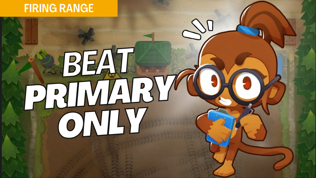 Win Primary Only mode on the Firing Range map in Bloons TD 6 with this expert strategy guide. Firing Range’s tight layout requires precise primary tower placements and strategic upgrades to clear each wave. Use these tactics to beat Firing Range and enhance your skills in Primary Only mode.