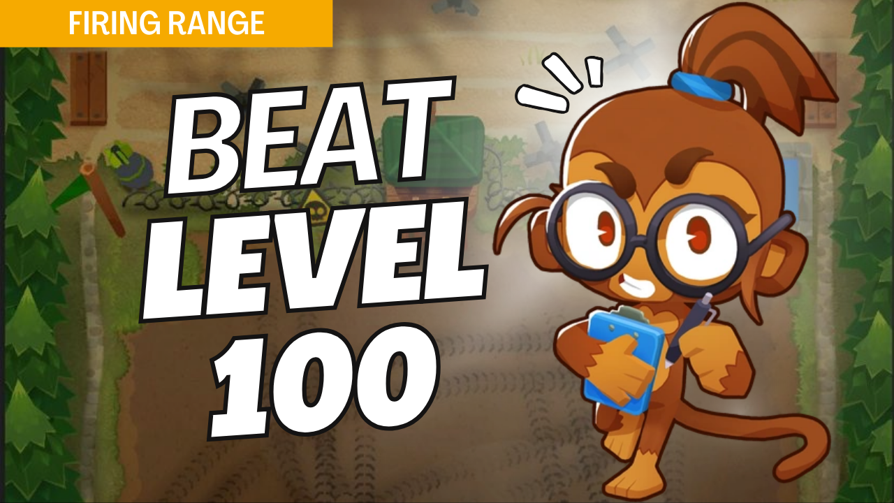 Defeat Level 100 on Hard difficulty on the Firing Range map in Bloons TD 6 with this expert guide. Firing Range’s tight layout requires optimized tower placements and upgrades to clear bloons at high levels. Follow this guide to beat Level 100 on Firing Range and take your Bloons TD 6 abilities to the next level.