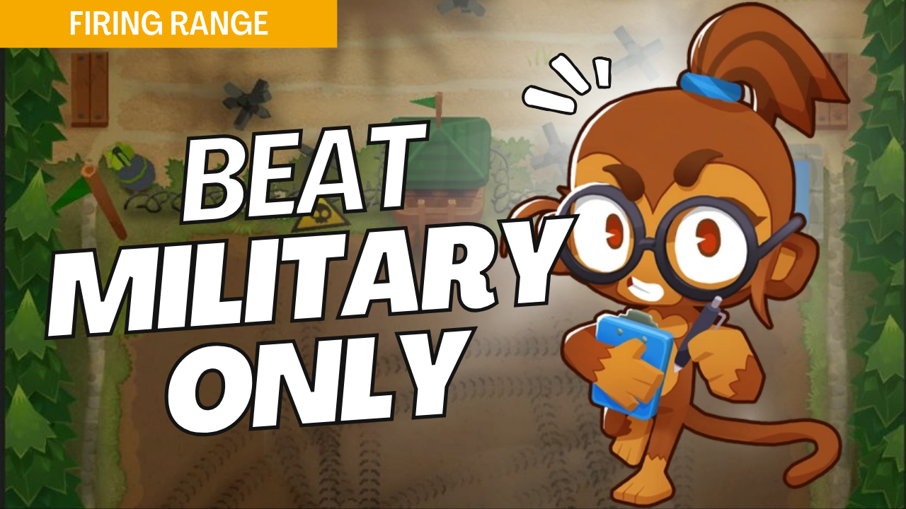 Beat Military Only mode on the Firing Range map in Bloons TD 6 with this specialized guide. Firing Range’s tight layout demands optimized military tower positioning to clear each wave effectively. This guide offers key strategies for handling Firing Range in Military Only mode, ensuring a smooth run.