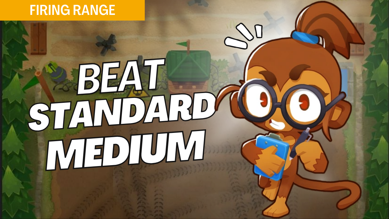 Beat Medium difficulty on the Firing Range map in Bloons TD 6 with this detailed strategy guide. The Firing Range layout presents unique challenges, requiring precise tower placements and upgrade decisions to succeed in standard mode. This guide covers the best tactics for navigating Firing Range, helping you complete each wave efficiently. Clear Firing Range on Medium and level up your gameplay in BTD6.