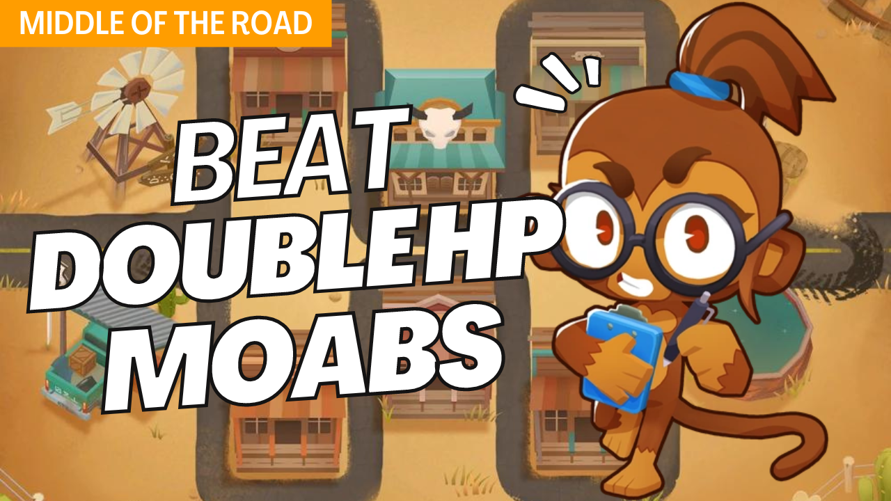 Tackle Double HP Moabs mode on the Middle of the Road map in Bloons TD 6 with this carefully planned strategy. Middle of the Road’s split paths mean twice the trouble from fortified MOABs, so strategic tower setups are essential. Use this guide to counter the heavy-duty MOABs and achieve victory.