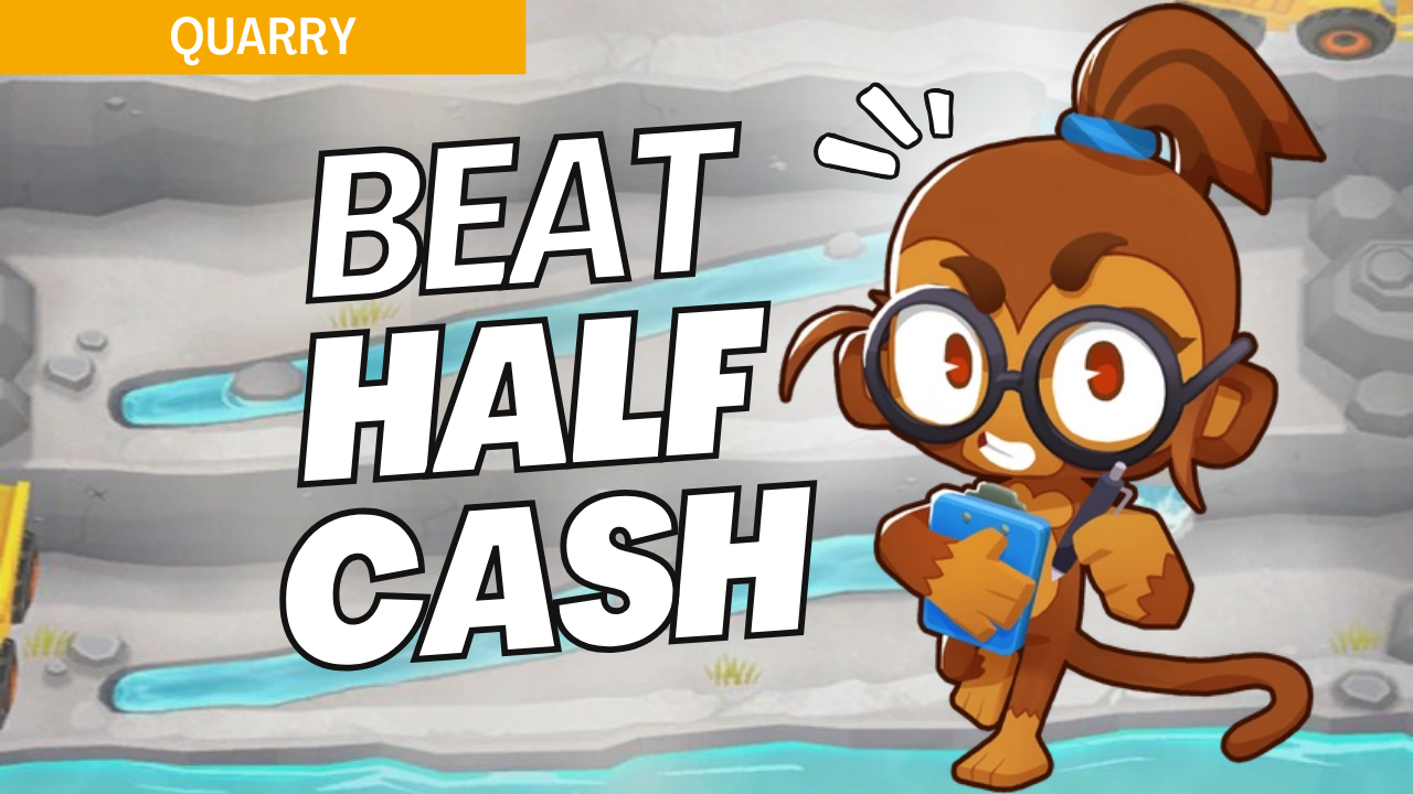 Beat Half Cash mode on the Quarry map in Bloons TD 6 with this practical strategy. Quarry’s rugged terrain makes managing limited cash challenging, requiring smart tower choices. Follow this guide to stretch each dollar and conquer Quarry in Half Cash mode.