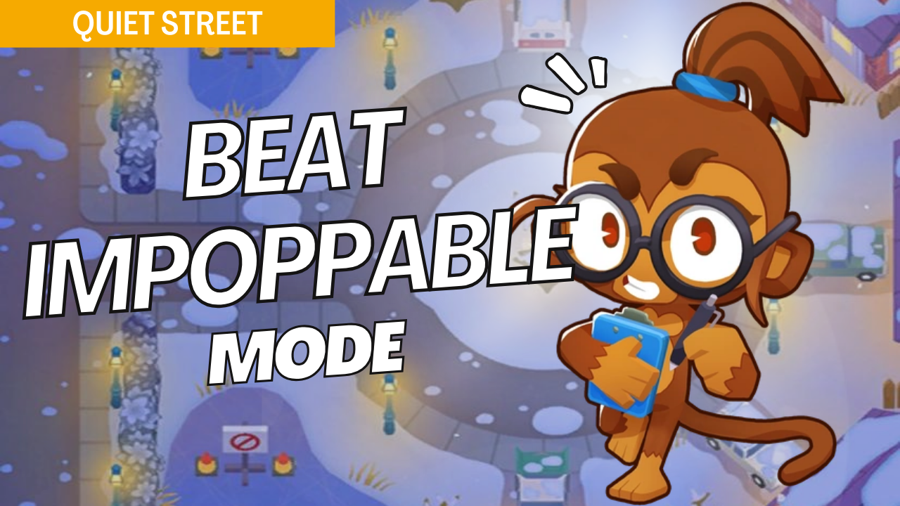Win Impoppable mode on the Quiet Street map in Bloons TD 6 using this budget-conscious strategy. Quiet Street’s unique paths require well-placed towers to handle high-difficulty bloons effectively. This guide provides essential setups to clear each wave on Quiet Street in Impoppable mode.