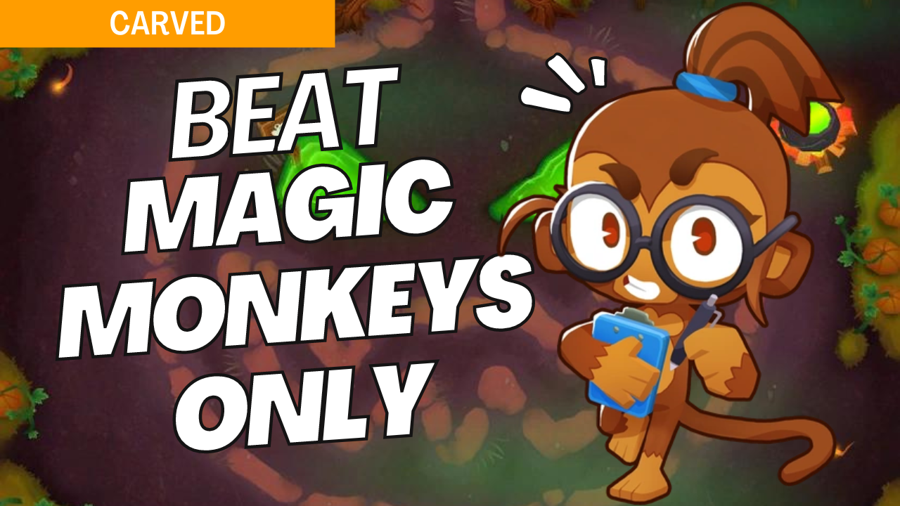 Master Magic Monkeys Only mode on the Carved map in Bloons TD 6 with this strategic guide. Carved’s intricate paths require well-placed magic towers to handle bloon waves effectively. Follow this guide for optimal setups to secure a reliable defense on Carved in Magic Monkeys Only mode.