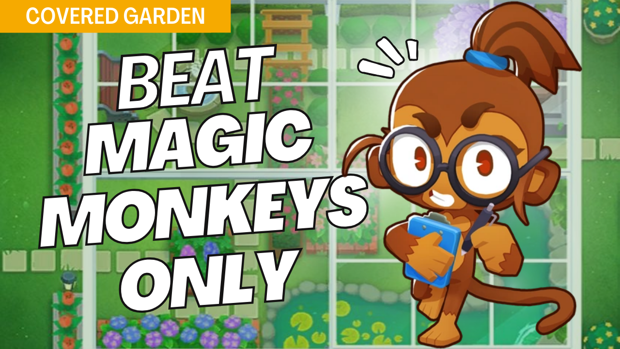 Conquer Magic Monkeys Only mode on the Covered Garden map in Bloons TD 6 using this targeted guide. Covered Garden’s intricate layout requires well-positioned magic towers to handle the nonstop bloon flow. Follow this guide for essential strategies to secure a strong defense on Covered Garden in Magic Monkeys Only mode.