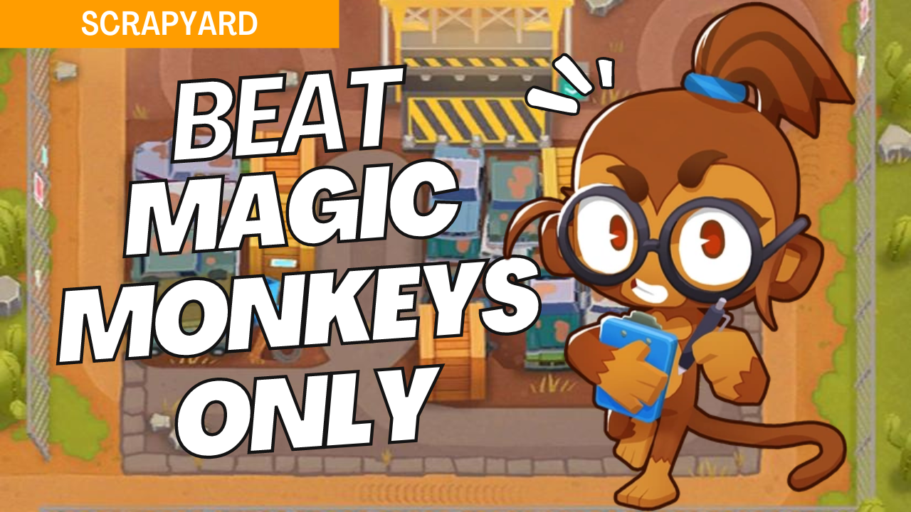Master Magic Monkeys Only mode on the Scrapyard map in Bloons TD 6 using this expert guide. Scrapyard’s industrial paths require well-planned magic tower setups to control bloons effectively. Follow this guide to clear each wave and secure victory on Scrapyard in Magic Monkeys Only mode.