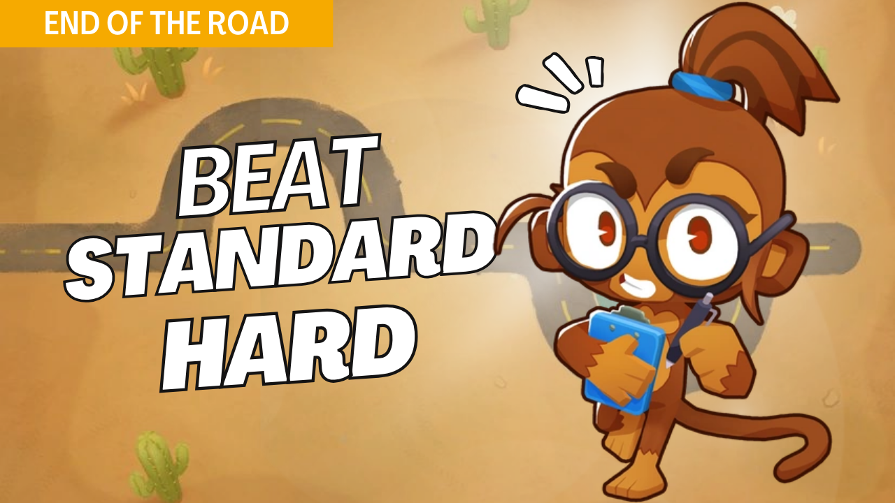 Take on Hard difficulty on the End of the Road map in Bloons TD 6 with this complete strategy guide. End of the Road features a linear path that requires precise tower placements and upgrade decisions to clear rounds in standard mode. This guide covers the best tactics for managing bloons on End of the Road, helping you secure a solid victory. Conquer End of the Road on Hard and build confidence in your BTD6 abilities.