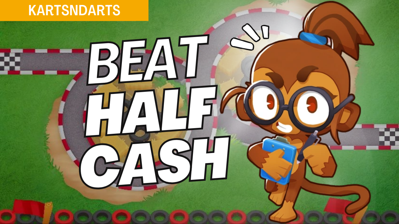 Master Half Cash mode on the Kartsndarts map in Bloons TD 6 with this budget-friendly guide. Kartsndarts’ looping paths require efficient tower placements to handle bloons on limited income. Follow this guide to maximize your setup and secure victory in Half Cash mode on Kartsndarts.