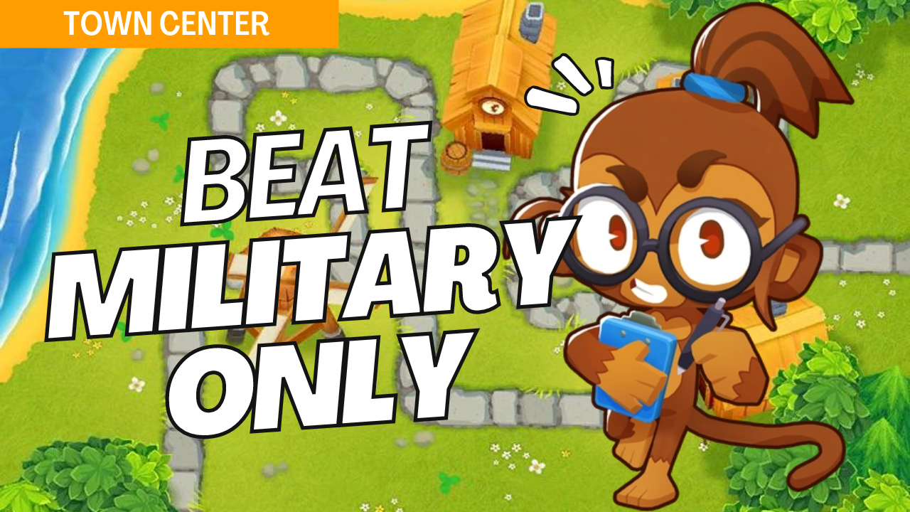 Beat Military Only mode on the Town Center map in Bloons TD 6 with this in-depth guide. Town Center’s urban layout calls for optimized military tower placements to clear each wave. Use this guide to set up an effective defense and secure victory on Town Center.