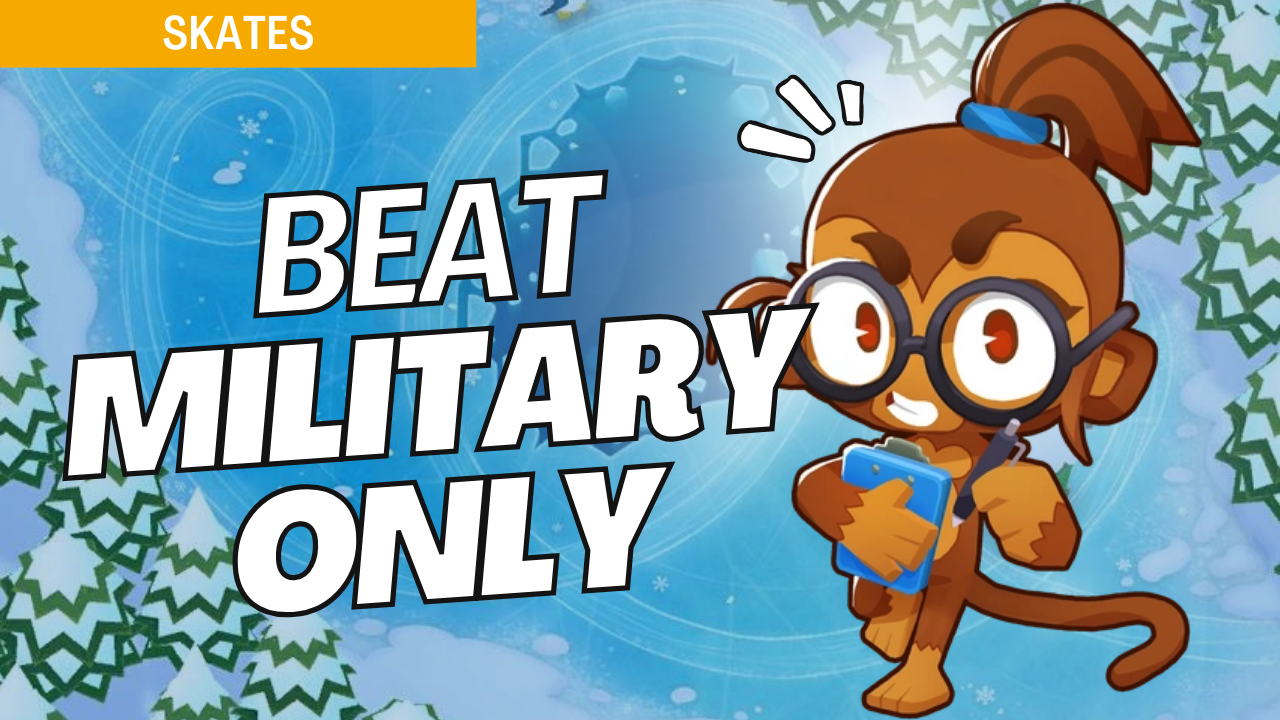 Beat Military Only mode on the Skates map in Bloons TD 6 with this efficient strategy guide. Skates’ tight turns and narrow paths call for precise military tower setups. Use this guide to navigate each wave on Skates effectively, ensuring success in Military Only mode.