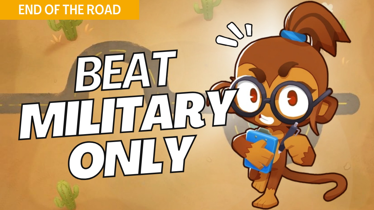 Beat Military Only mode on the End of the Road map in Bloons TD 6 using this targeted guide. End of the Road’s linear path demands optimized military tower placements for effective defense. This guide offers key strategies to clear each wave, ensuring a smooth run in Military Only mode.
