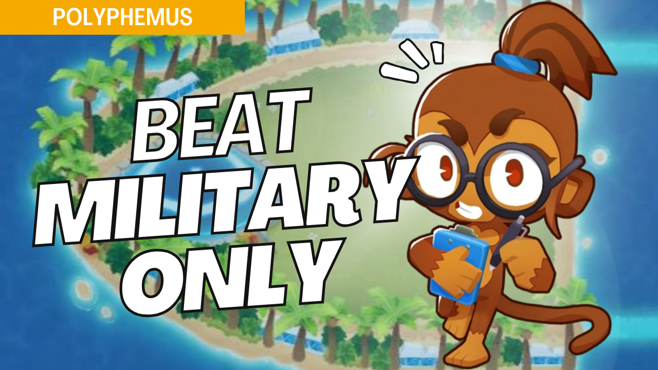 Master Military Only mode on the Polyphemus map in Bloons TD 6 with this expert guide. Polyphemus’s complex paths require strategic military tower placements to control bloons effectively. This guide offers optimal setups for each wave, ensuring a strong defense in Military Only mode on Polyphemus.