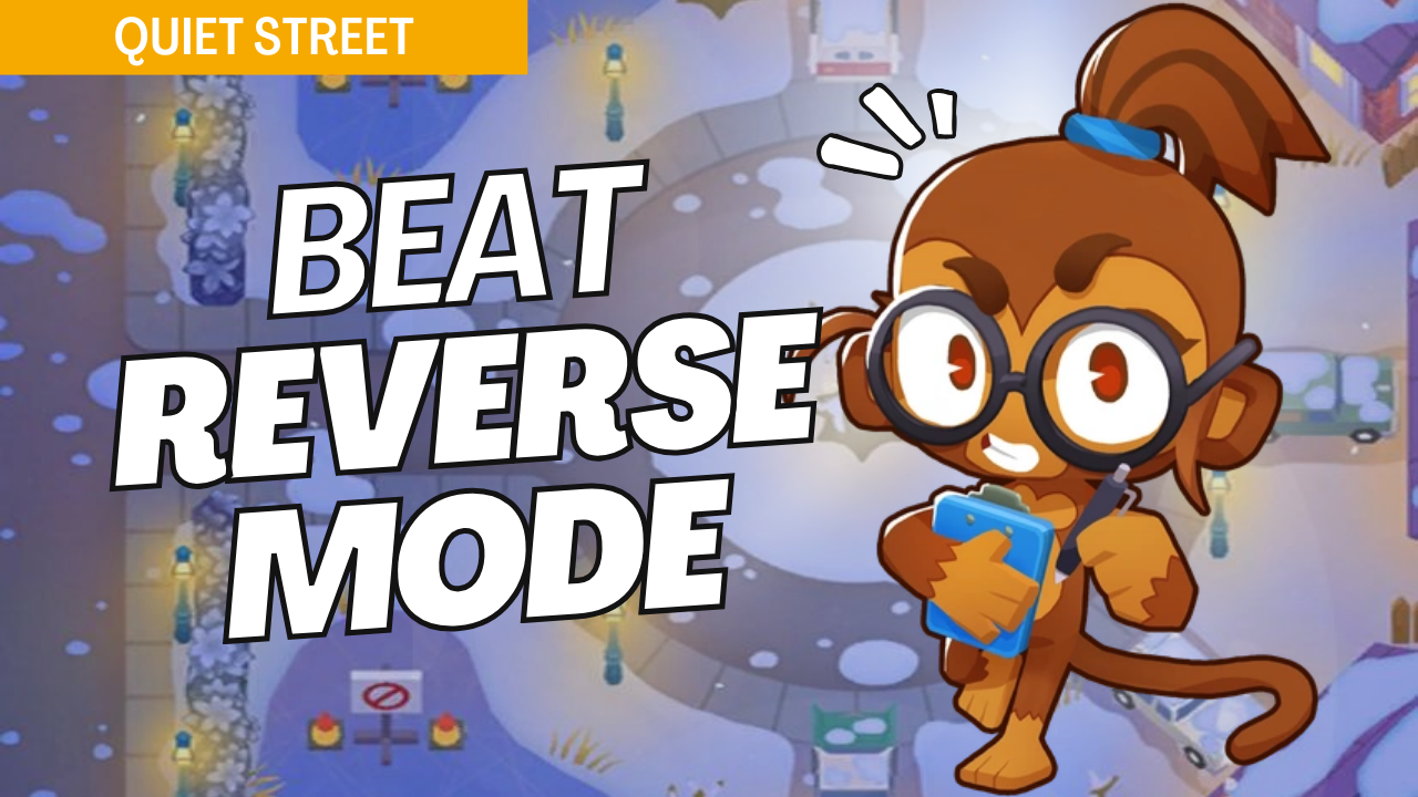 Win Reverse mode on the Quiet Street map in Bloons TD 6 with this efficient guide. Quiet Street’s path reverses, presenting fresh challenges for tower setups. This guide provides the best strategies for handling the reverse path, ensuring a smooth victory on Quiet Street.