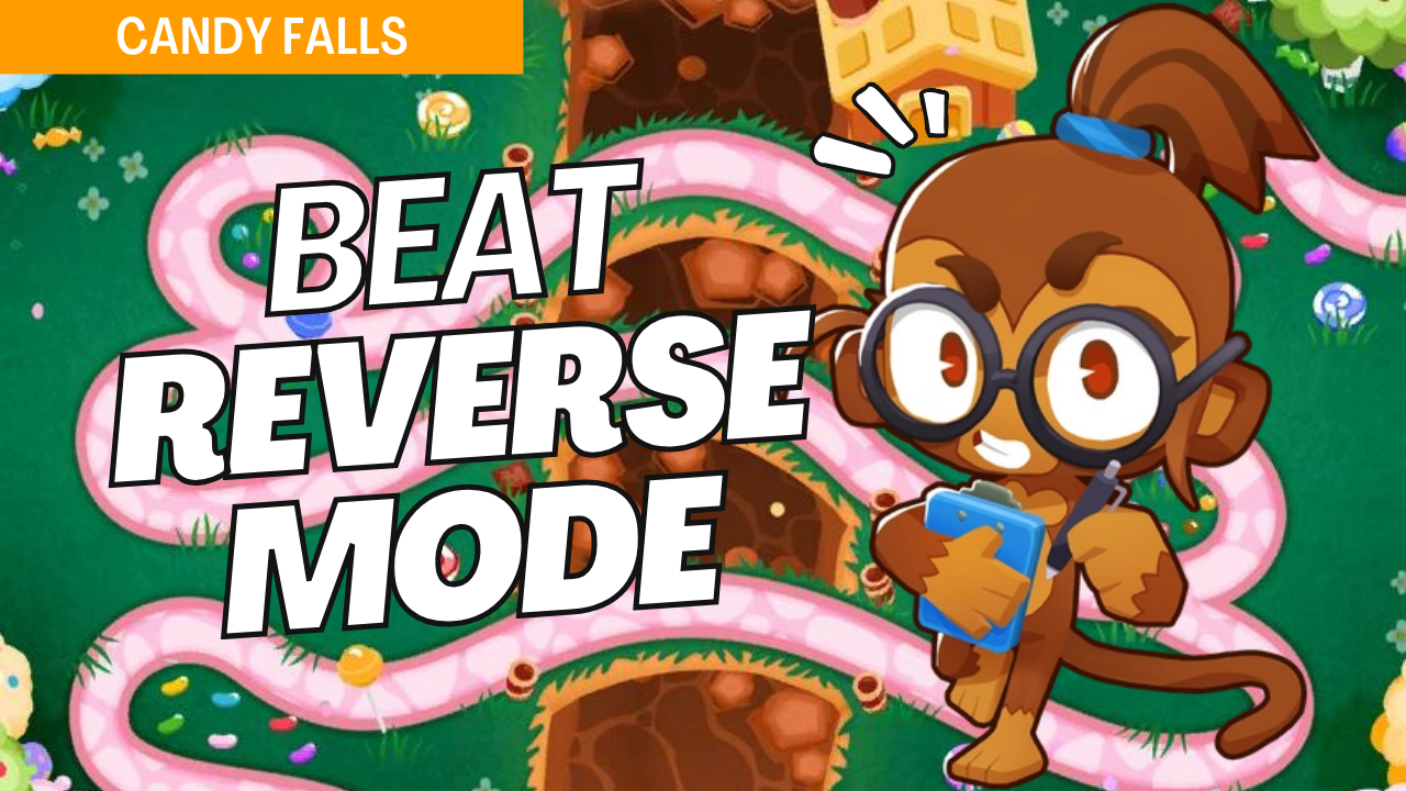 Complete Reverse mode on the Candy Falls map in Bloons TD 6 with this strategic guide. Candy Falls’ multiple paths change significantly in Reverse mode, demanding new tower placements. This guide offers effective setups to clear each wave confidently on the reverse path of Candy Falls.