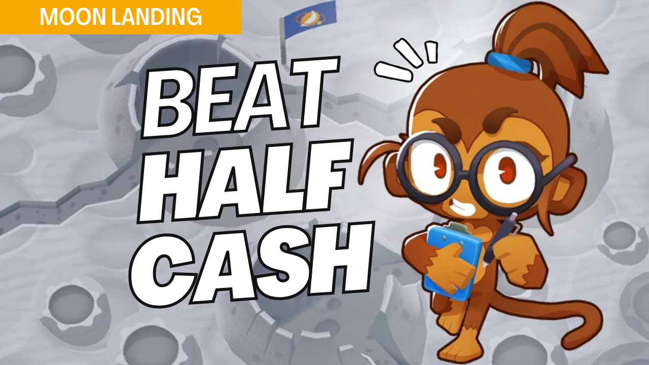 Conquer Half Cash mode on the Moon Landing map in Bloons TD 6 with this strategic approach. Moon Landing’s lunar paths demand well-planned towers to tackle bloons effectively within budget constraints. This guide provides key placements to clear each wave in Half Cash mode on Moon Landing.