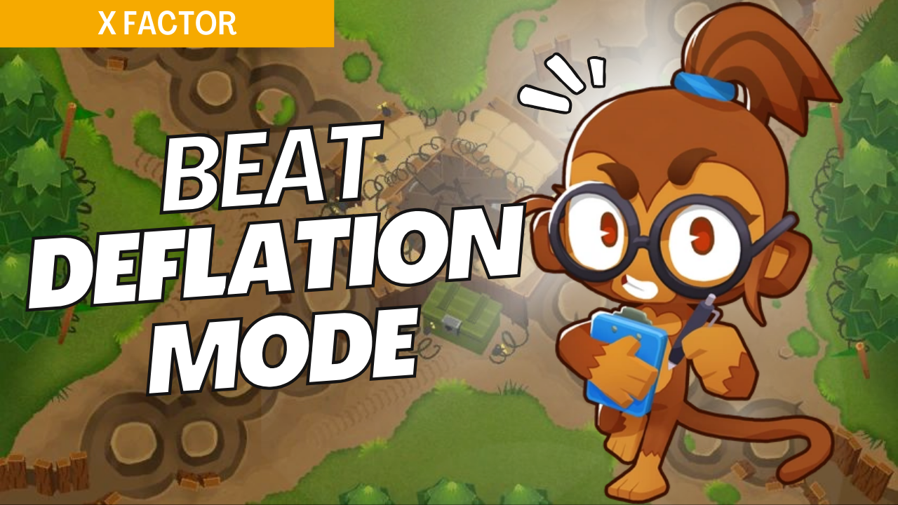 Master Deflation on X-Factor by making the most of limited starting cash. This guide provides essential tower placements to handle all bloon waves without additional income, ensuring a solid defense in Deflation mode on X-Factor.
