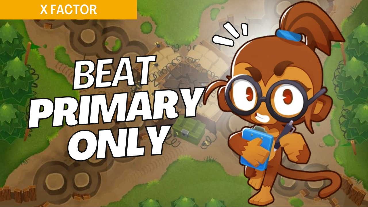 Win Primary Only on X-Factor using only primary towers. The X-shaped layout makes tower choice critical, and this guide offers optimized setups to handle each wave with primary towers and secure victory on X-Factor.