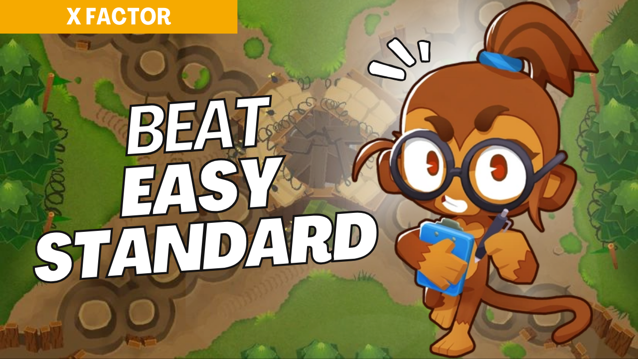 Conquer Easy mode on X-Factor with this foundational setup. X-Factor’s unique X-shaped layout requires strategic tower placements to manage bloons effectively. Use this guide to optimize your defense and clear each wave smoothly.