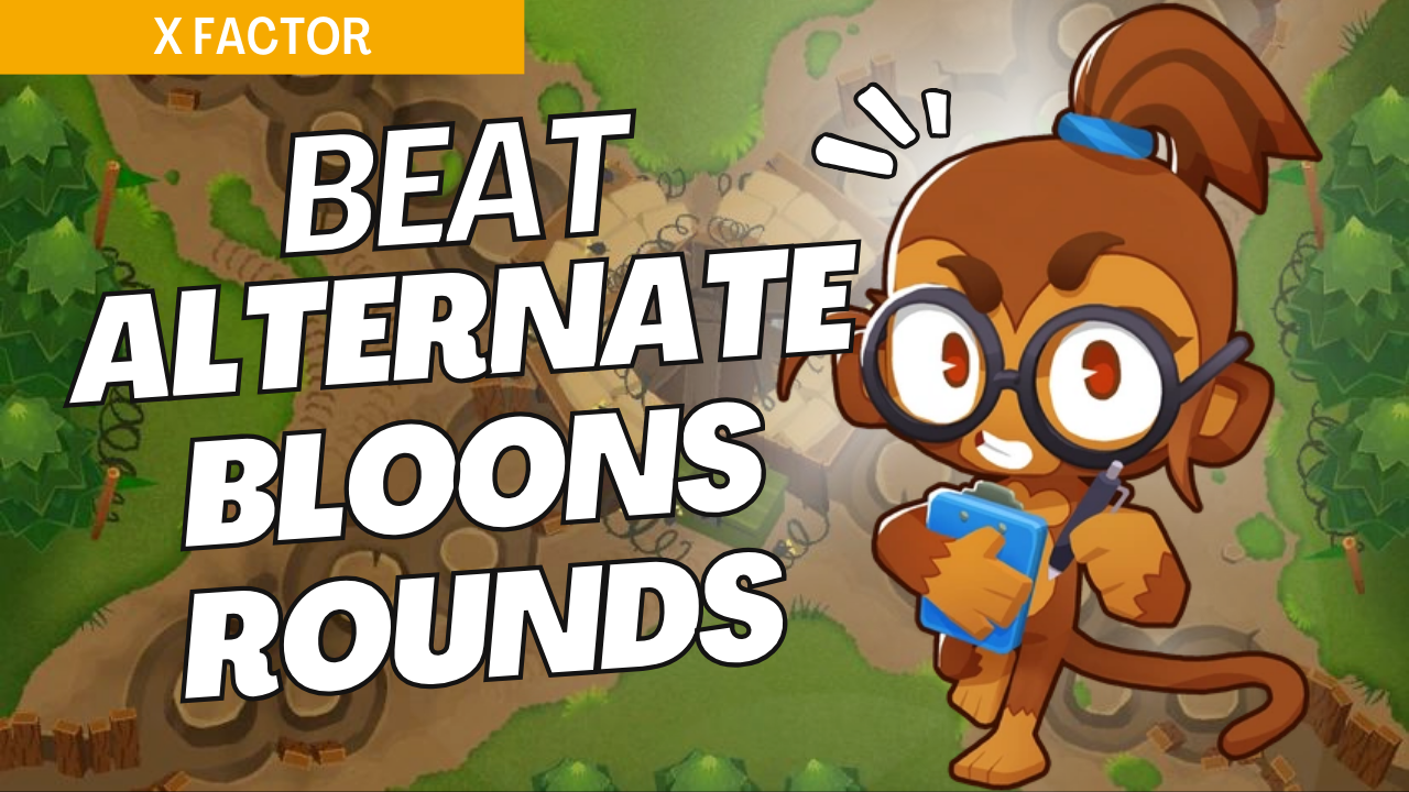 Master Alternate Bloons Rounds on X-Factor with this comprehensive approach. Diverse bloon types require balanced defenses, and this guide provides effective setups to manage each wave on X-Factor.