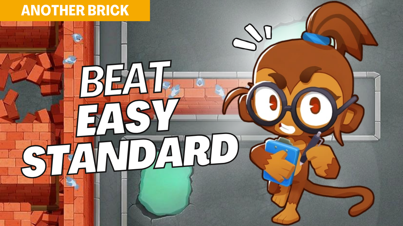 Conquer Easy mode on Another Brick with this foundational setup. Another Brick’s compact, multi-path layout requires strategic tower placements to handle bloon waves effectively. Use this guide to build a solid defense and complete the map with ease.