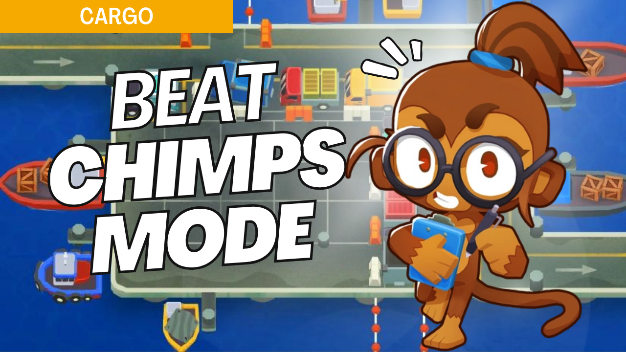 Win CHIMPS on Cargo with this all-or-nothing strategy. No continues, extra lives, or income make every decision critical in CHIMPS mode. This guide provides precise placements and upgrades to tackle each wave, ensuring victory on Cargo in CHIMPS mode.