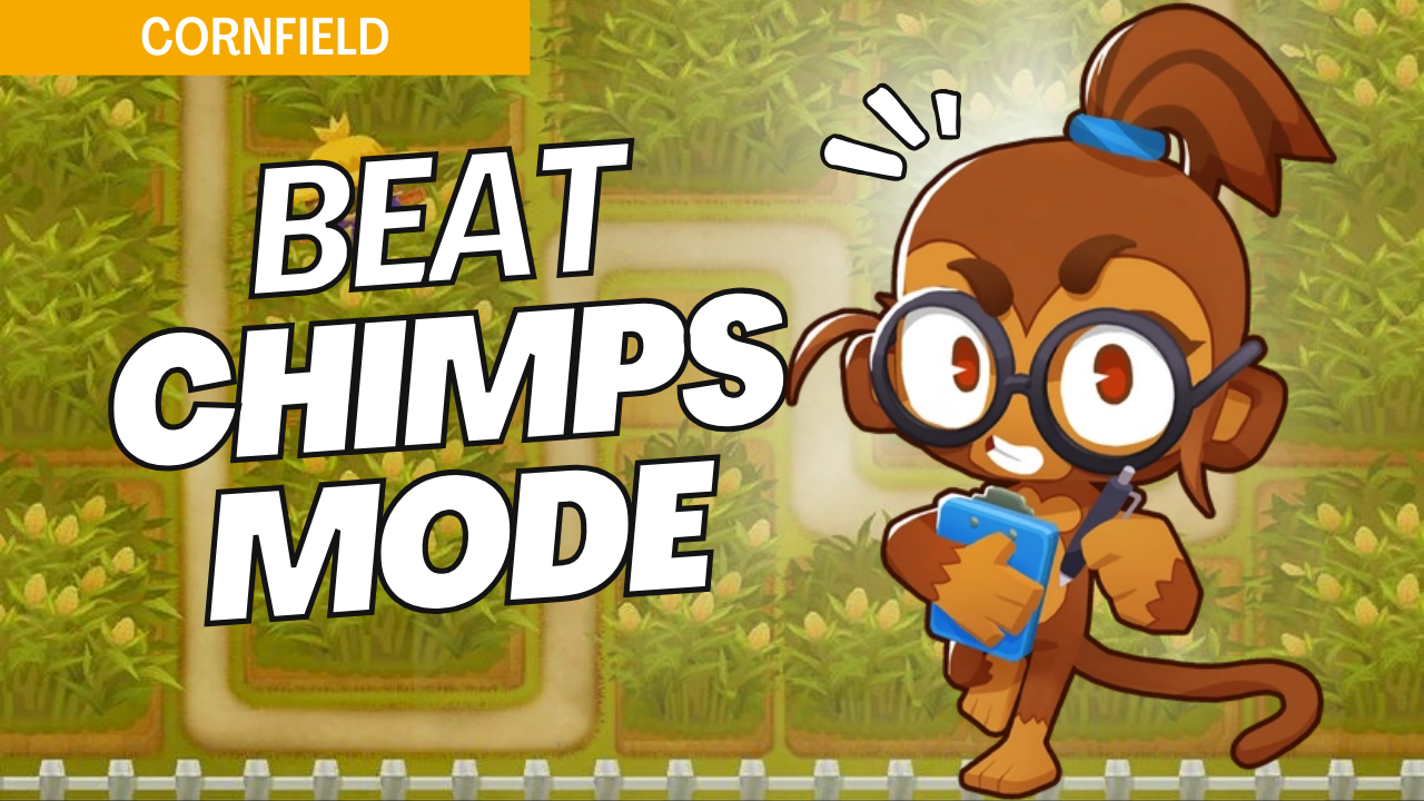 Win CHIMPS on Cornfield with this all-or-nothing strategy. No continues, extra lives, or income make every decision critical in CHIMPS mode. This guide provides exact placements and upgrades to tackle each wave, ensuring victory on Cornfield in CHIMPS mode.