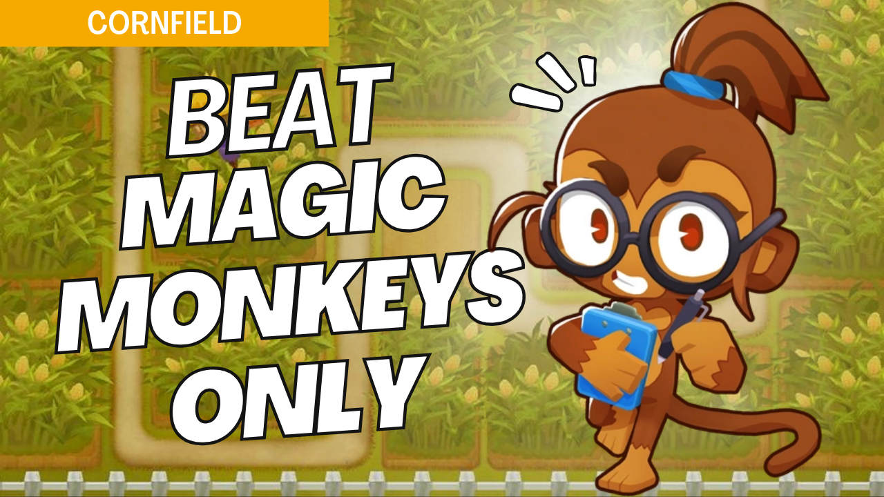 Beat Magic Monkeys Only on Cornfield with effective magic tower placements. The cornfield obstacles make magic tower positioning essential, and this guide provides key strategies to control each wave using magic towers.