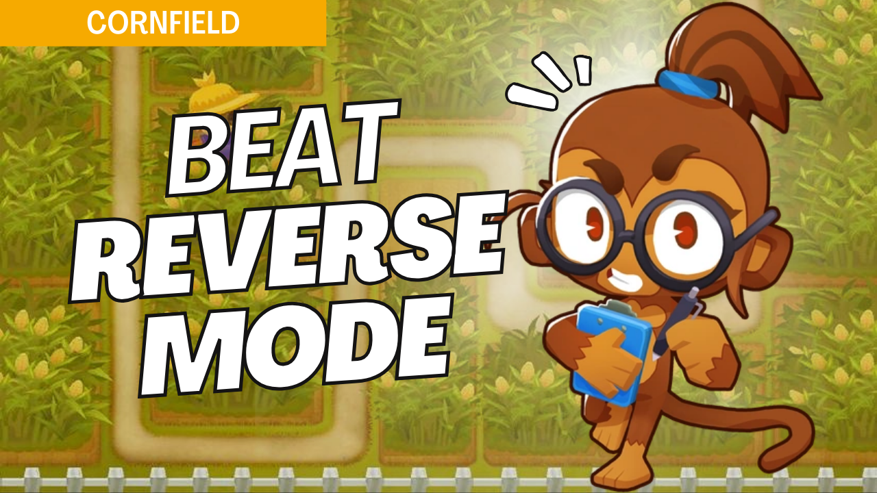 Complete Reverse mode on Cornfield by adapting to the reversed path. The map’s cornfield obstacles make Reverse mode challenging, so follow this guide for key placements to handle the waves from the opposite direction.