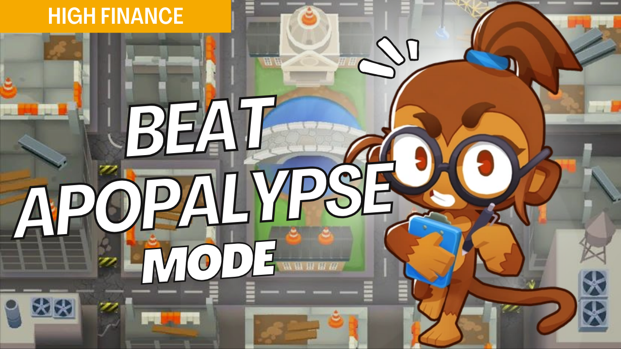 Survive Apopalypse on High Finance with this high-efficiency strategy. The nonstop bloon waves in Apopalypse mode make tower placements essential, and this guide provides setups to handle continuous bloon pressure on High Finance.
