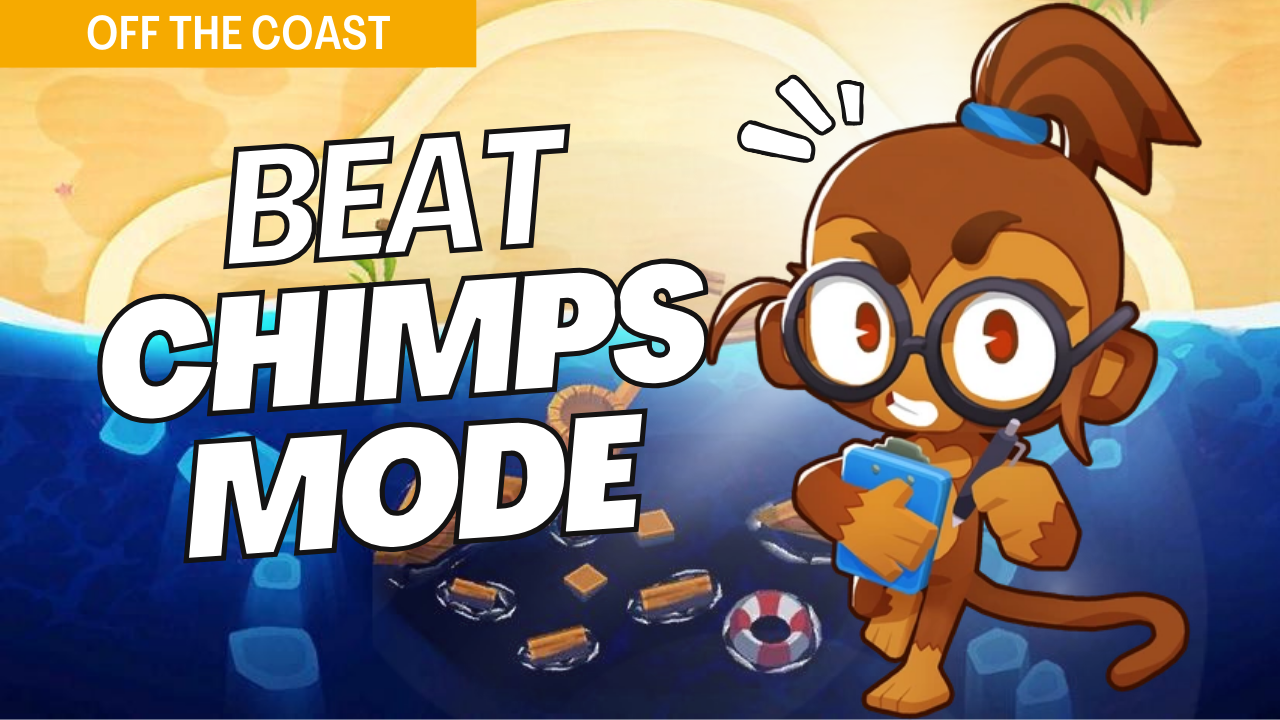 Win CHIMPS on Off The Coast with this all-or-nothing strategy. No continues, extra lives, or income make every decision critical in CHIMPS mode. This guide provides exact placements and upgrades to tackle each wave, ensuring victory on Off The Coast in CHIMPS mode.