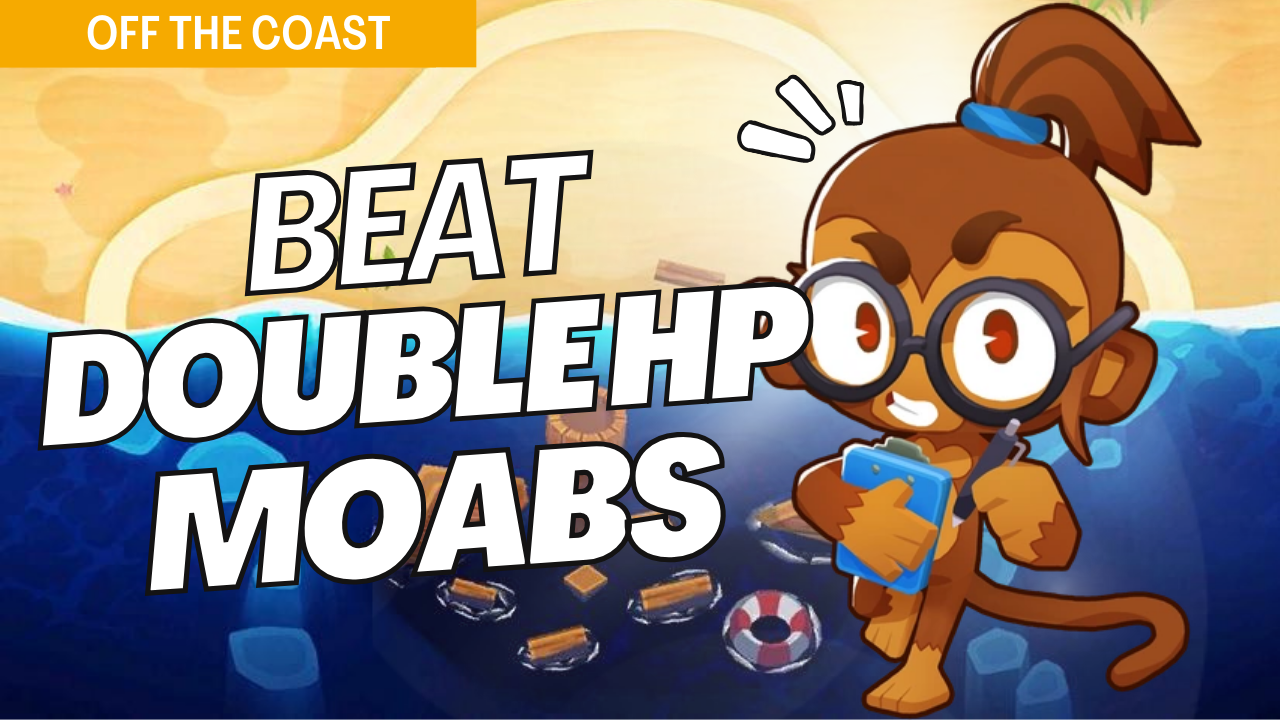 Win Double HP Moabs on Off The Coast with fortified setups to handle extra-tough MOABs. Double-strength MOABs increase the difficulty, and this guide provides placements to counter the added challenge on Off The Coast.