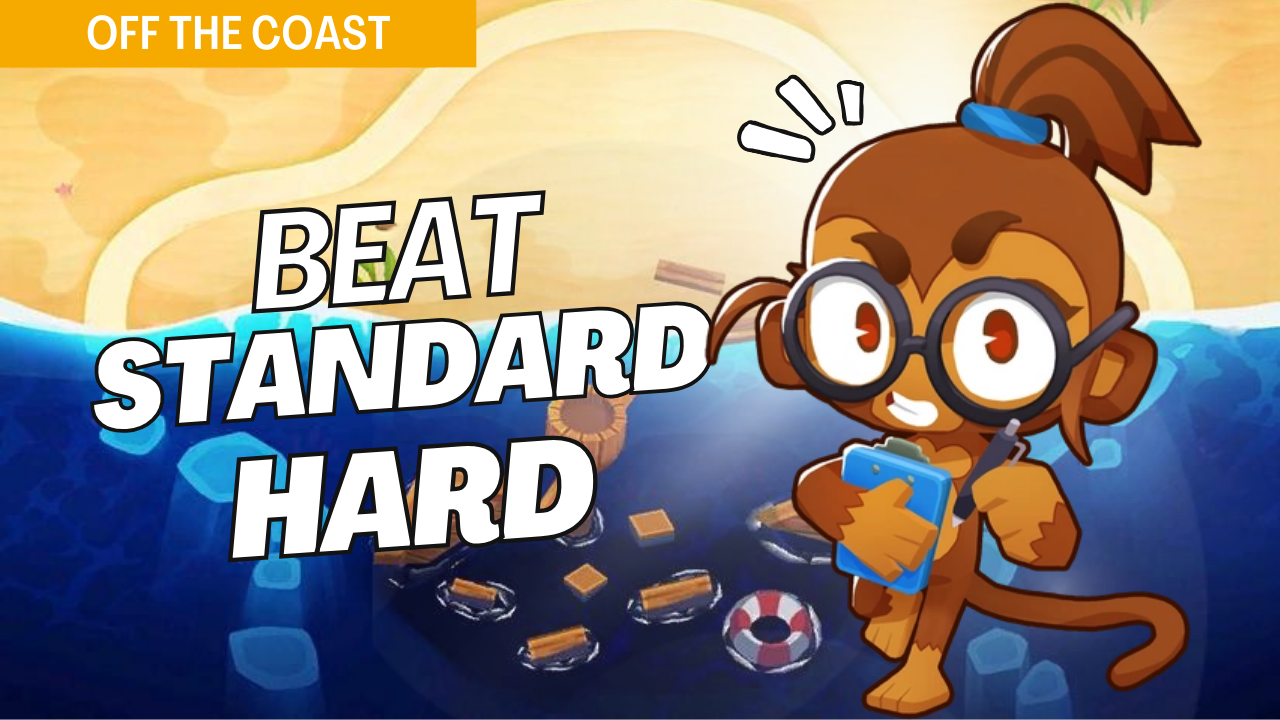 Win Hard mode on Off The Coast with carefully planned tower placements and upgrades. This guide offers budget-conscious setups to handle tougher bloon waves, ensuring a reliable defense on Off The Coast.