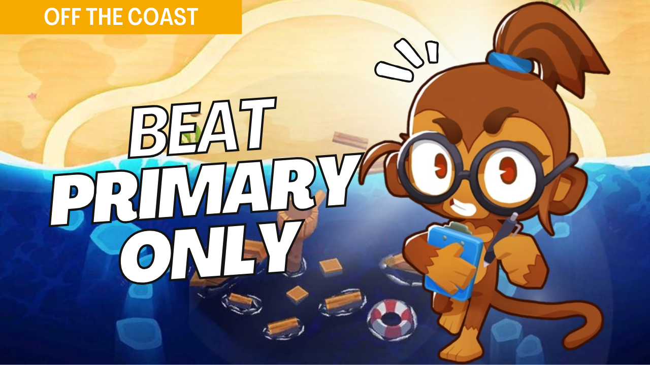 Win Primary Only on Off The Coast using only primary towers. The combination of land and water paths makes tower choice crucial, and this guide provides optimized setups to handle each wave effectively with primary towers.