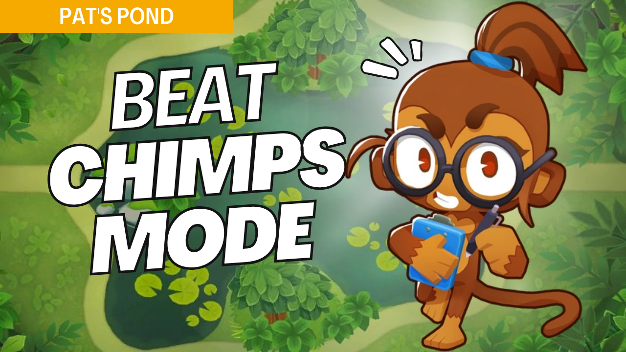 Win CHIMPS on Pat's Pond with this all-or-nothing strategy. No continues, extra lives, or income make each decision critical in CHIMPS mode. This guide provides exact placements and upgrades to tackle each wave, ensuring victory on Pat's Pond in CHIMPS mode.