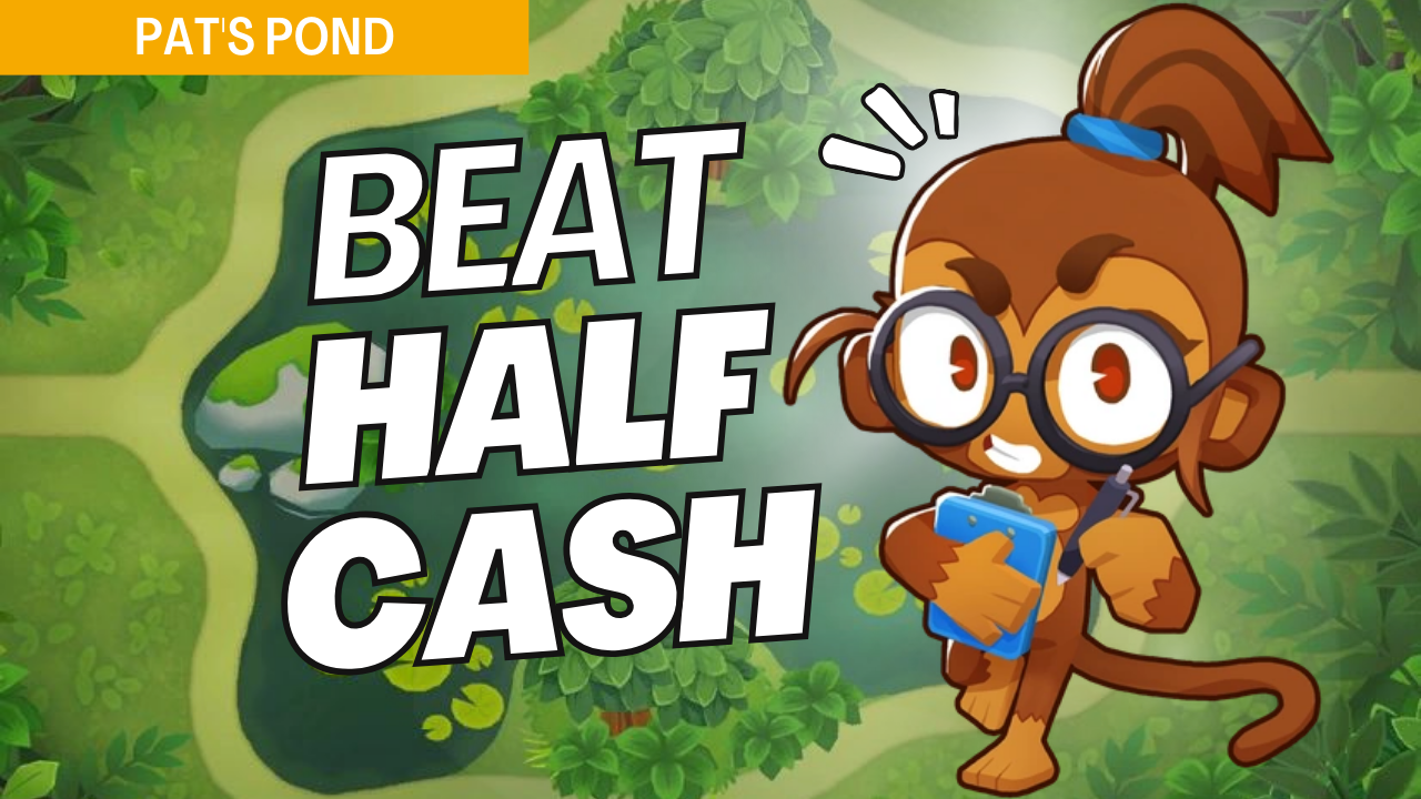 Conquer Half Cash on Pat's Pond with budget-efficient tower placements. Limited income demands strategic choices, and this guide provides cost-effective setups to stretch every dollar and secure victory in Half Cash mode.