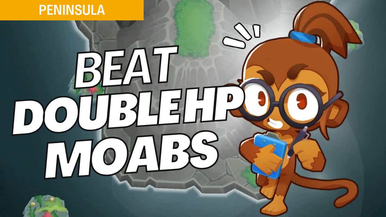 Win Double HP Moabs on Peninsula with fortified setups that handle extra-tough MOABs. Double-strength MOABs increase the difficulty, so follow this guide for tower placements that counter the added challenge on Peninsula.