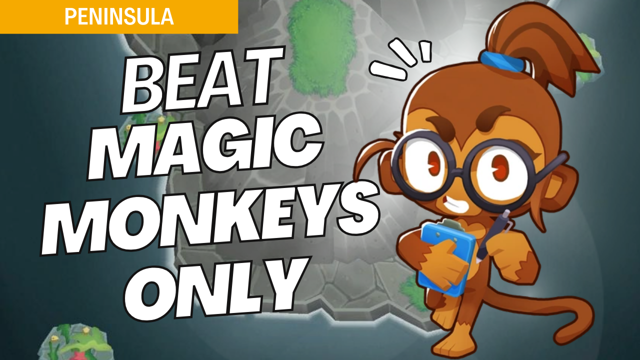 Beat Magic Monkeys Only on Peninsula with carefully positioned magic towers. The tight paths of Peninsula make magic tower positioning crucial, and this guide provides key strategies to handle each wave effectively.