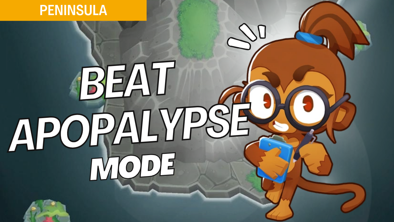 Survive Apopalypse on Peninsula with this high-efficiency strategy. The nonstop bloon waves in Apopalypse mode make tower placements critical, and this guide offers setups to manage continuous bloon pressure on Peninsula.