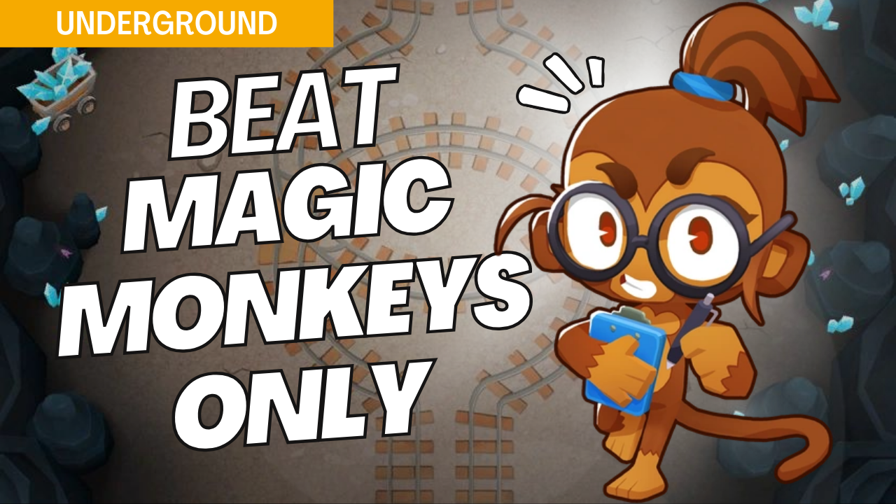 Beat Magic Monkeys Only on Underground with carefully positioned magic towers. The tight paths of Underground make tower positioning critical, and this guide provides key strategies to handle each wave effectively with magic towers.