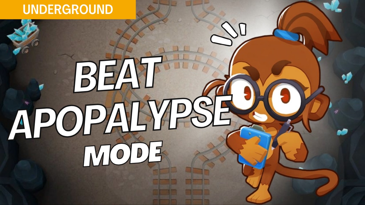 Survive Apopalypse on Underground with this high-efficiency strategy. The nonstop bloon waves in Apopalypse mode make tower placements critical, and this guide provides setups to manage continuous bloon pressure on Underground.